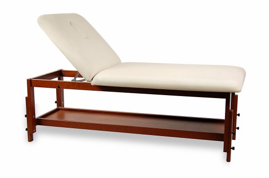 CM-20 Fixed height wooden couch of 2 sections with adjustable legs.